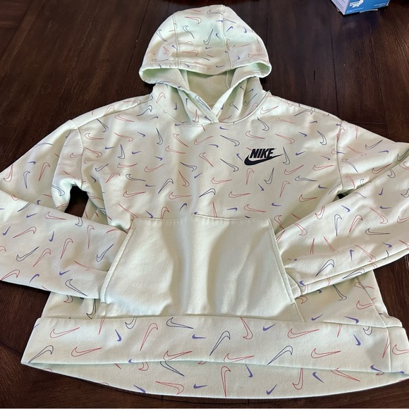 Lime Green Nike Hoodie - Picture 1 of 2